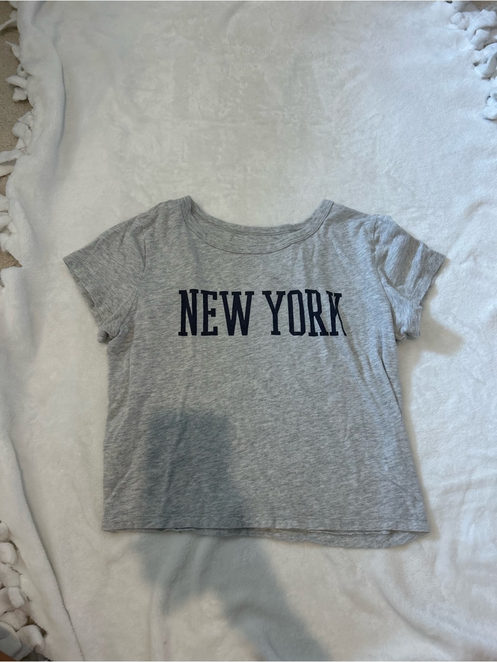 Hollister New York gray baby tee
